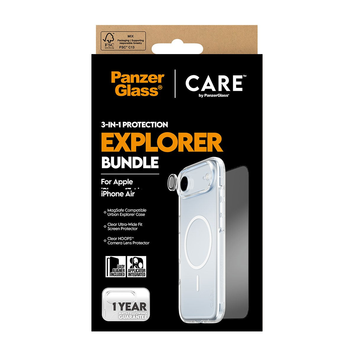 PanzerGlass® | CARE™ by PanzerGlass® 3-in-1 Bundle iPhone Air